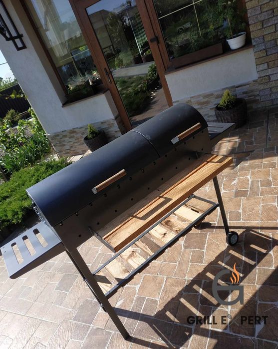 Повністю розбірний гриль мангал барбекю з 2 кришками 5 мм +ПОДАРУНОК