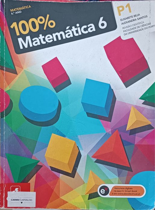 Manual Matemática 6º ano - 100% Matemática - P1 e P2 - Areal Editores
