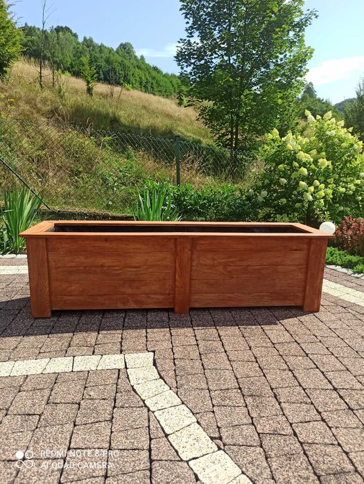 PROMOCJA donica drewniana 120cm+inne rozmiary