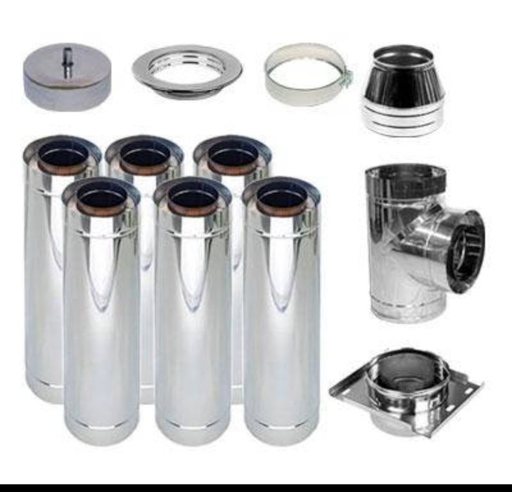 Твердотопливный котёл NEUS 15 кВт,  дымоход  6 м.консоль (лестница)