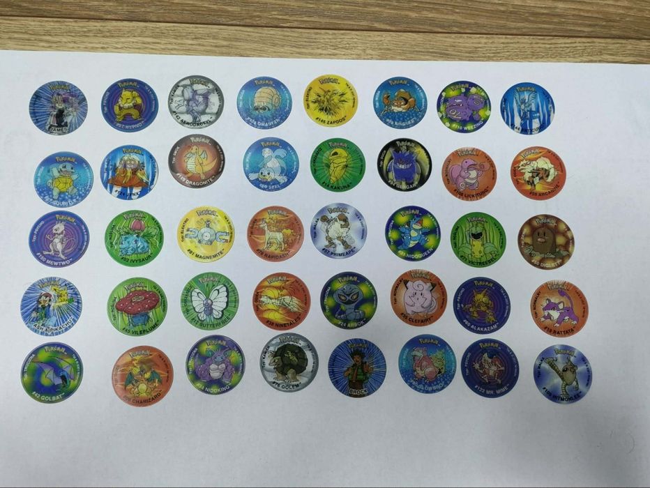 Pokemon Tazo różne serie