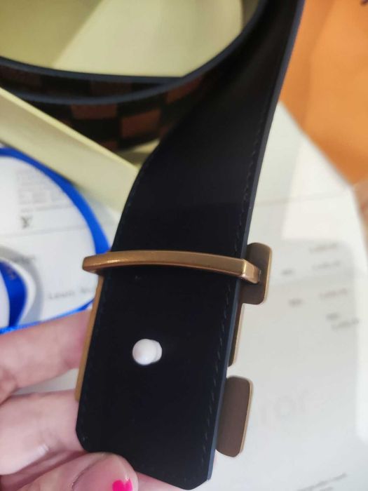 Pasek firmowy męski, damski, skóra Louis Vuitton od reki 84-38