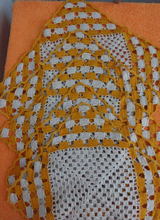 Conjunto de Naperons em renda de crochet