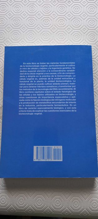 Biotecnologia Vegetal ( escrito em espanhol )