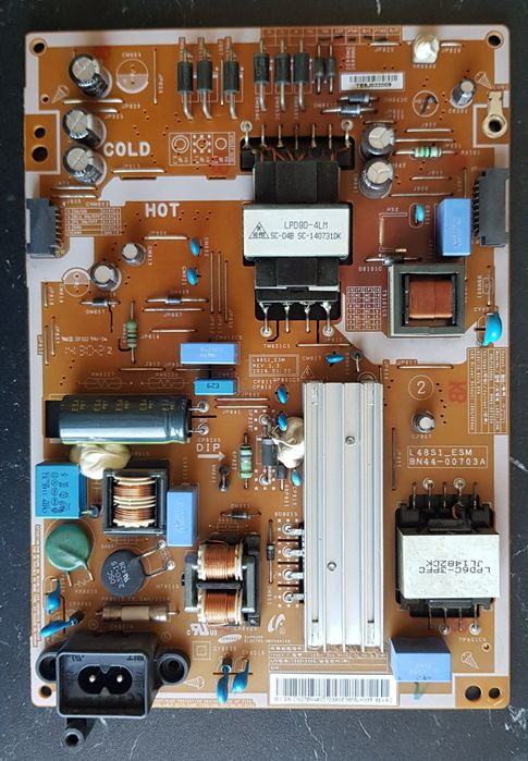Mainboard e fonte tv led samsung