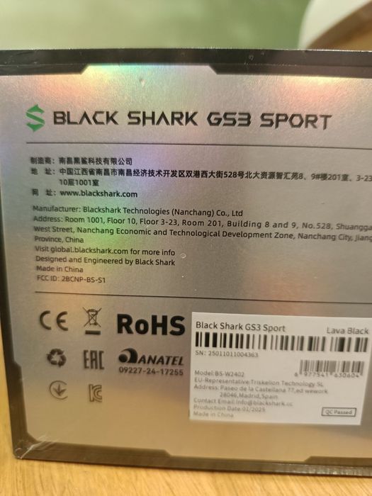 Black Shark GS 3 Sport Новий GPS