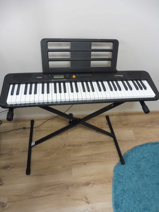 Keyboard Casio Casiotone CT-S200 Czarny + Statyw + Pulpit! Stan BDB
