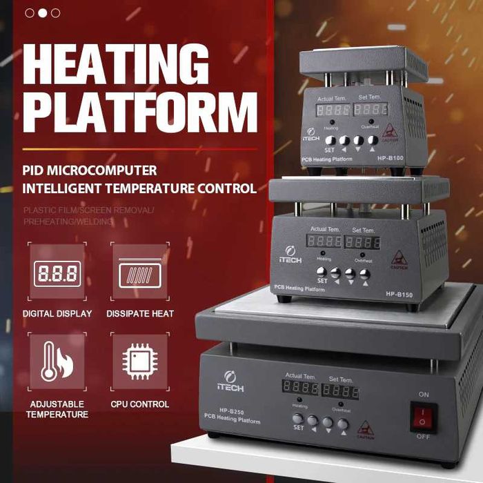 Placa de aquecimento profissional ITECH-SMT HP-B150 nova c/ garantia