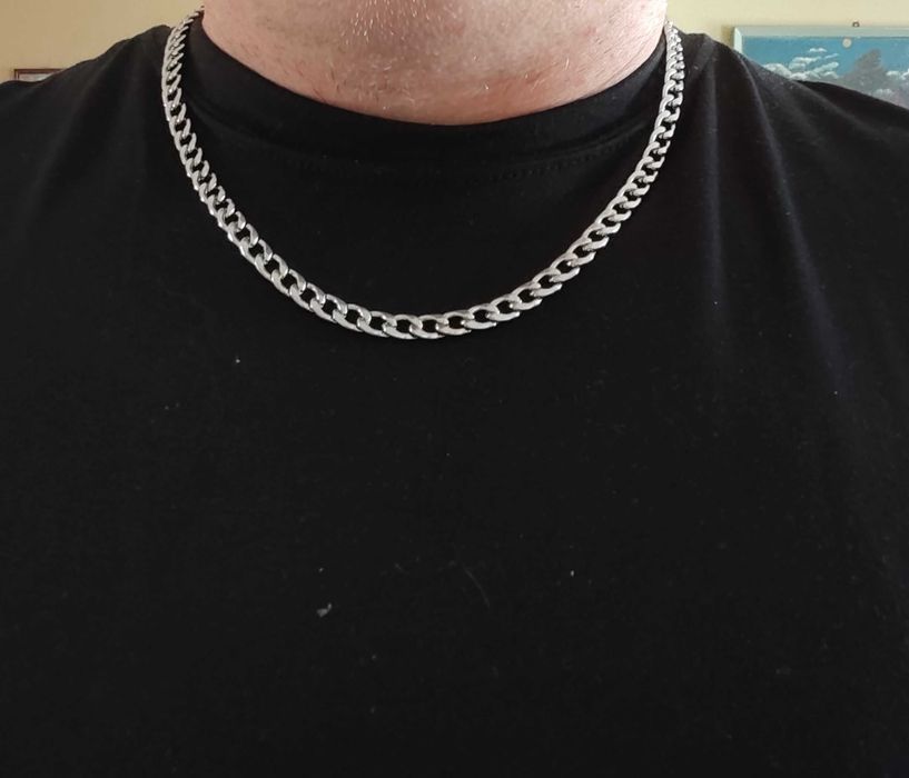 Naszyjnik , łańcuszek , stal chirurgiczna , 55 cm