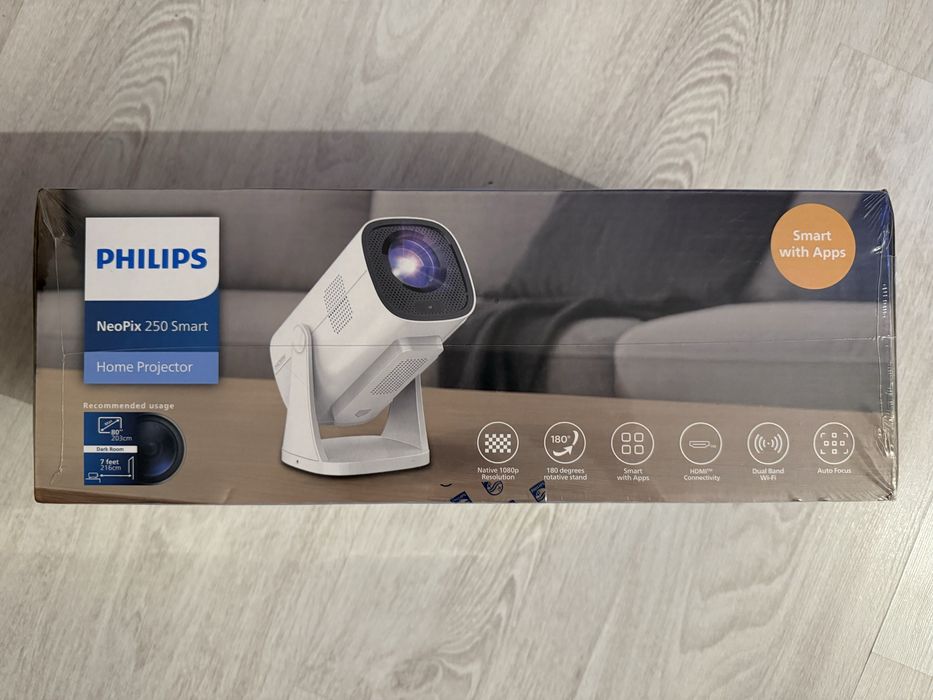 Projektor Philips Neopix 250 Smart Biały NOWY