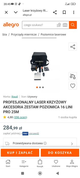 Laser krzyżowy Riwall