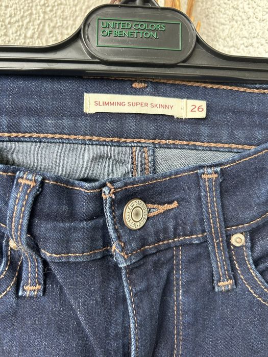 Jeansy Levis 26 rozm. Super Skinny- polecam!