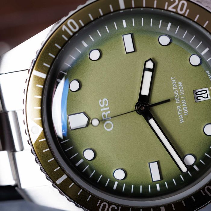 Oris Divers Sixty-Five Date Forest Green