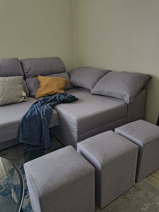 Sofá 3 Lugares Chaise Longue