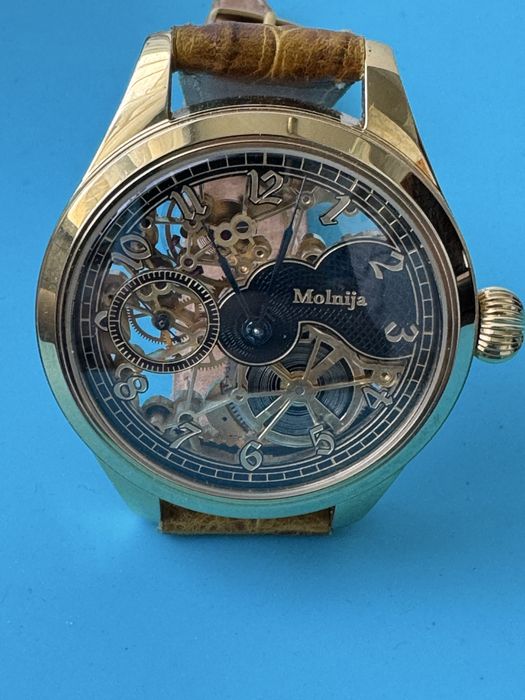 Часы молния ( марьяж-скелетон)