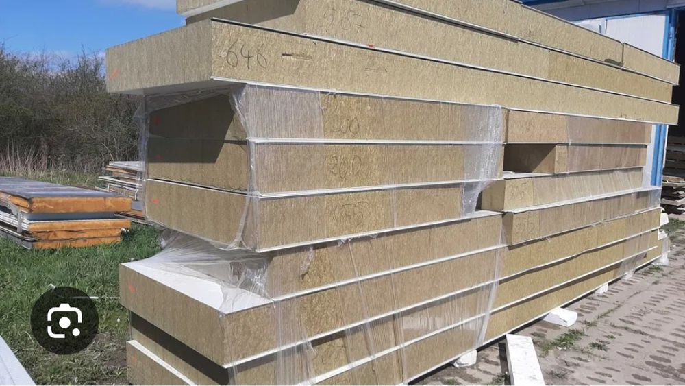 Płyty warstwowe z rdzeniem wełny grubość 200 mm