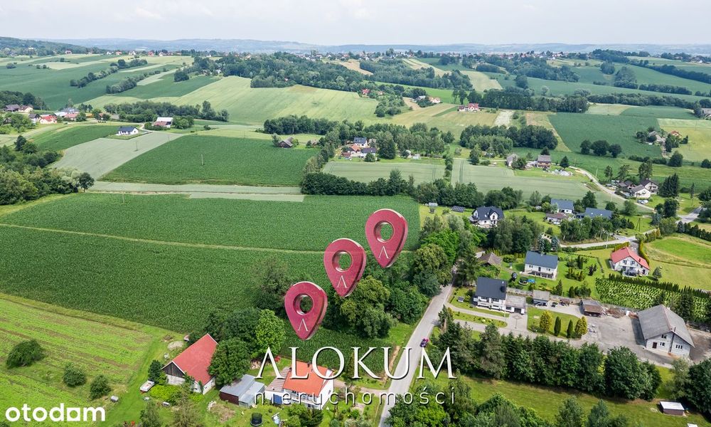 Działki budowlane w spokojnej okolicy - Zalesiany, gmina Gdów. - Widok 3