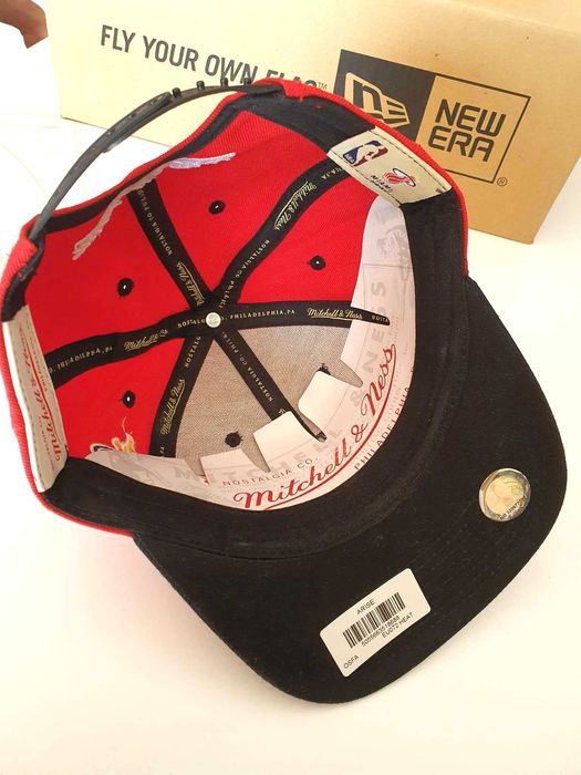 Nowa oryginalna czapka Mitchell & Ness Snapback Miami Heat