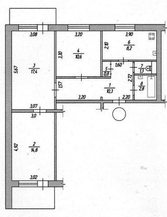 Продам 3-к.квартиру в Александровском р-не, ул. Школьная 25