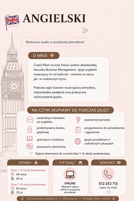 Zajęcia z anglielskiego