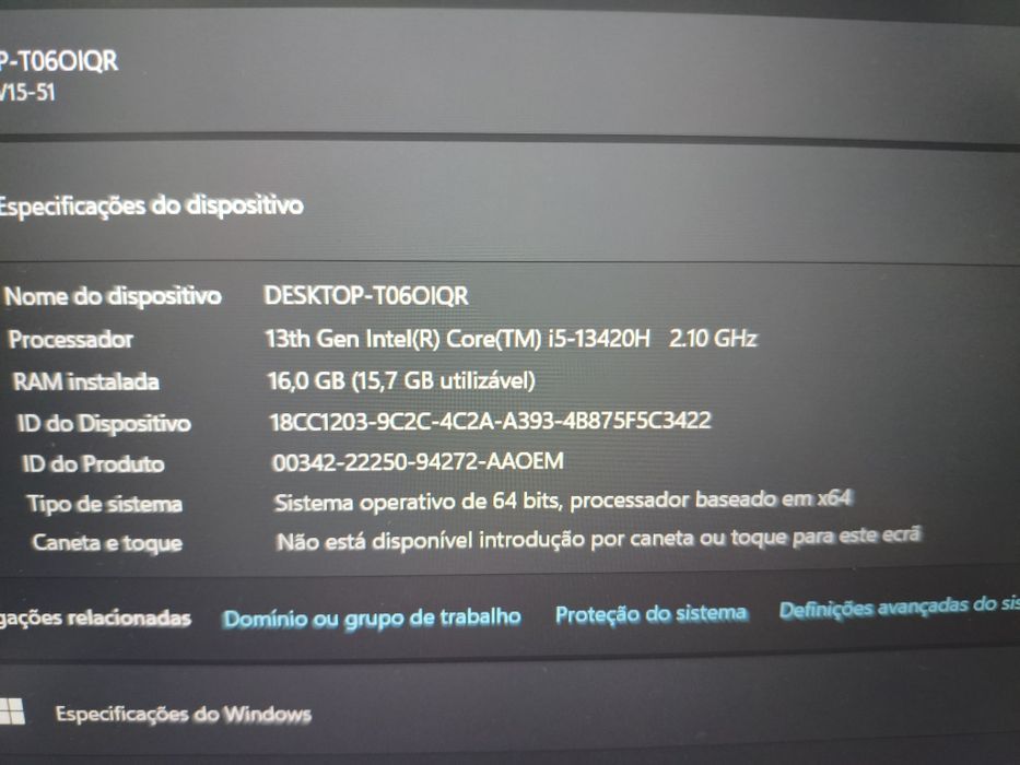 Acer Nitro v15 i5 13Gen 16GB DDR5 RTX 4050 6GB