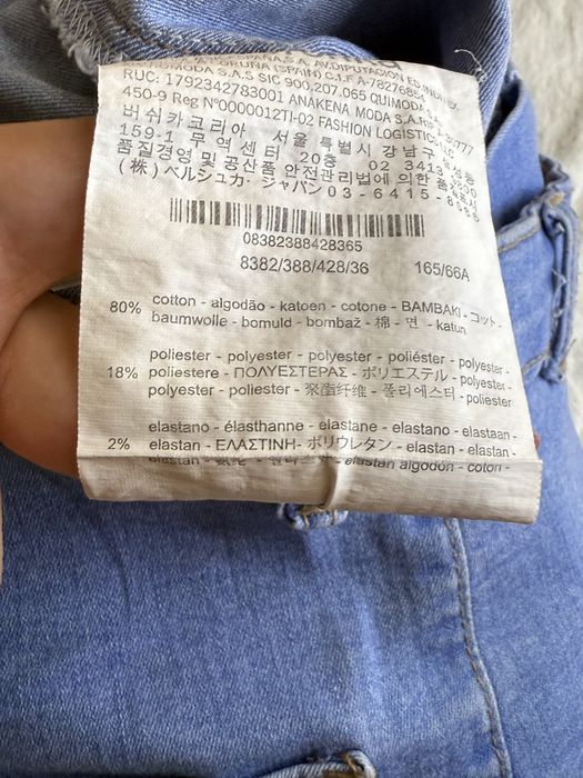 Jeansowe spodenki z wysokim stanem