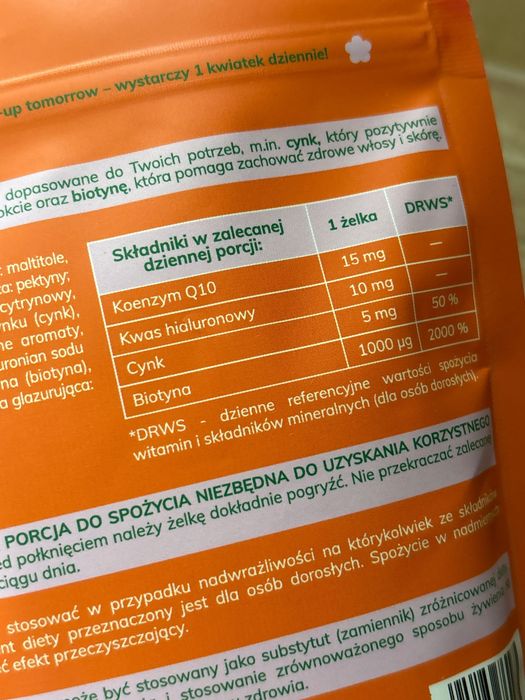 Żelki funkcjonalne z biotyną i cynkiem so bloomy so lovely 60 szt.