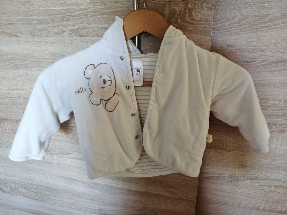Bluza biała niemowlęca