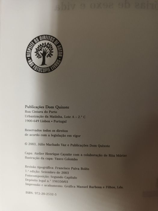 Livro Júlio Machado Vaz Olhos Nos Olhos