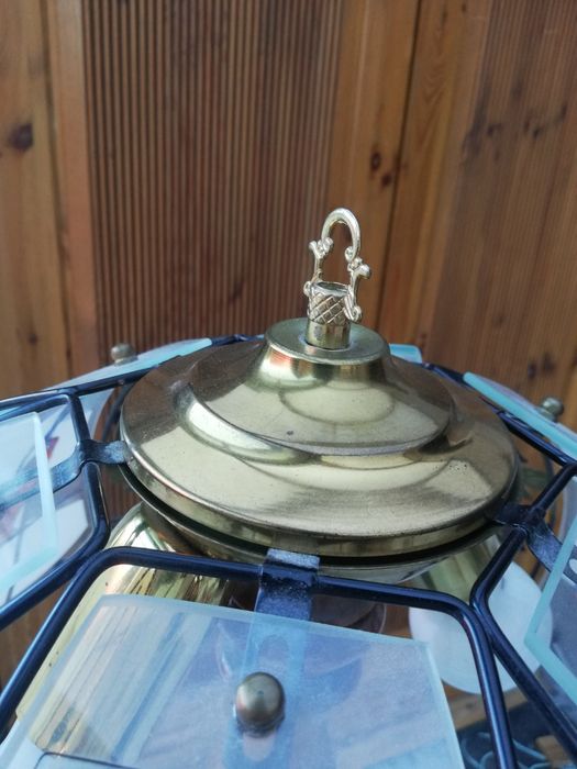 Lampa stojąca z szybkami