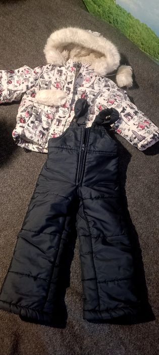 Детский раздельный зимний комбинезон на рост 92 см