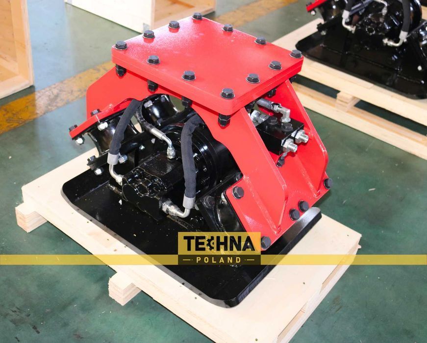 Zagęszczarka płytowa hydrauliczna do minikoparki 1-4t TECHNA 200kg CAT JCB Kubota Bobcat Yanmar Takeuchi Komatsu osprzęt