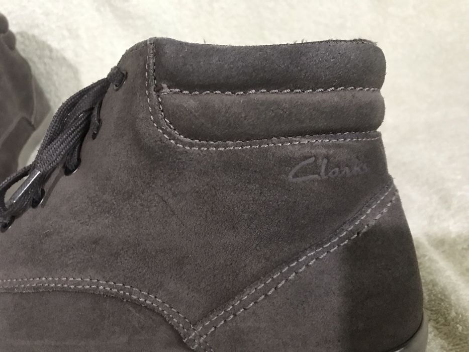 Теплые замшевые кеды Clarks. Размер 43/28.5 см