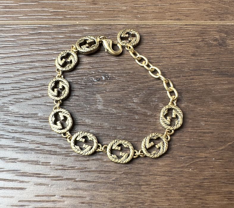 Bransoletka Gucci stare złoto