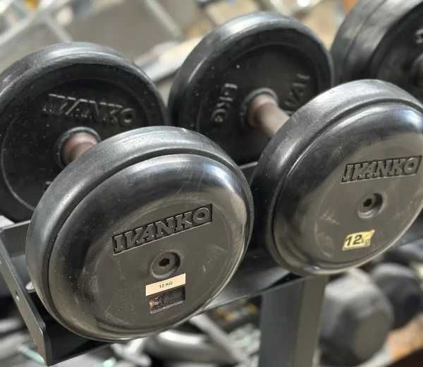 Hantle ogumowane, IVANKO 2 x 12 kg