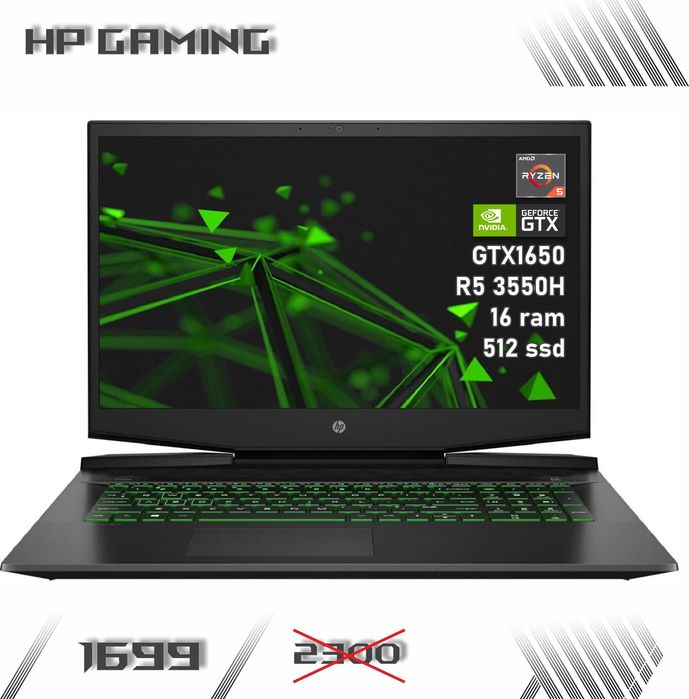 LAPTOP GAMINGOWY HP Gaming NVidia GeForce Intel Core komputer