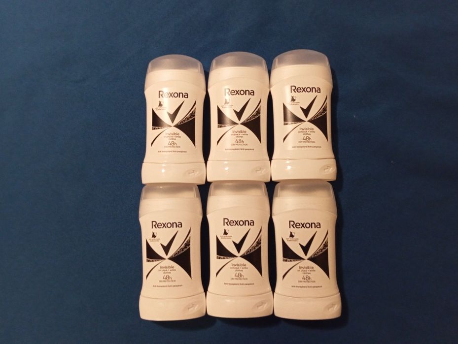 Rexona Invisible Black & White Antyperspirant 50 ml 6 szt.