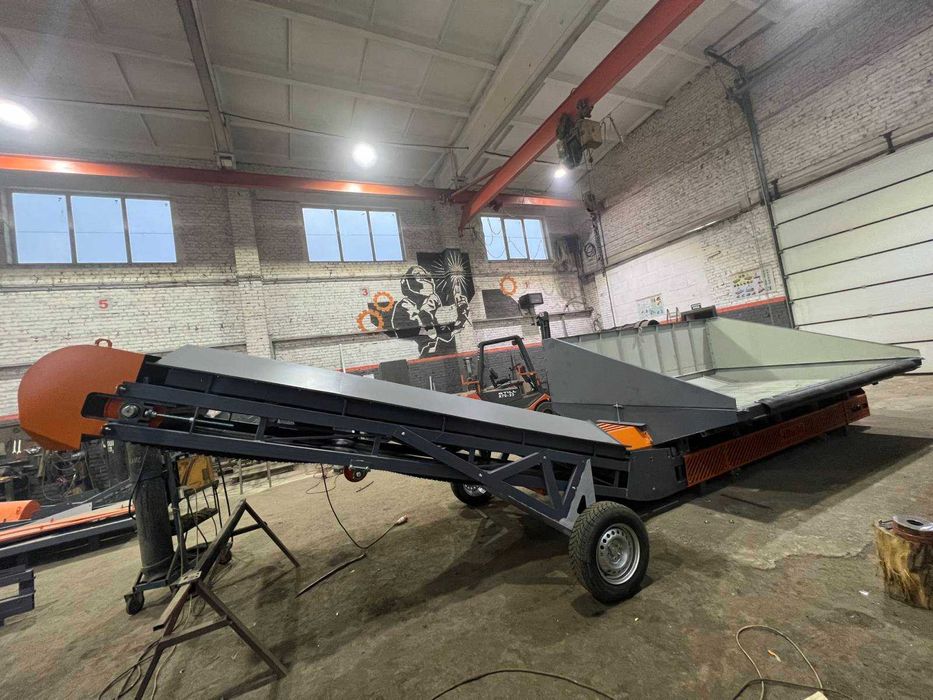 Мобильная завальная яма, разгрузчик, мобільна завальна яма, конвейер