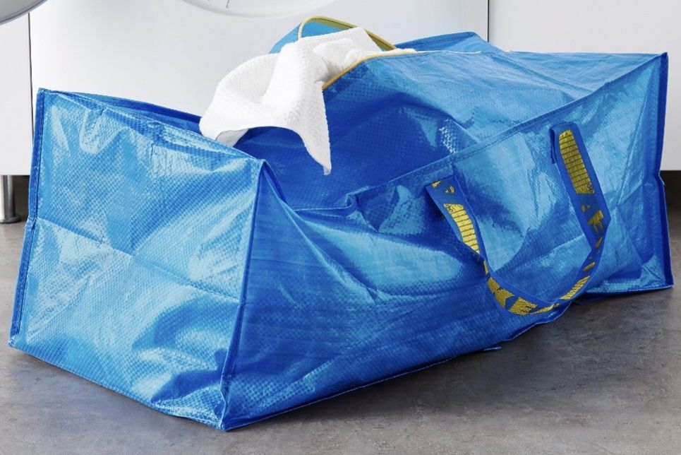 1zł Wysyłka Torba Gigant 76l na zamek bardzo mocna i pakowna IKEA Nowa