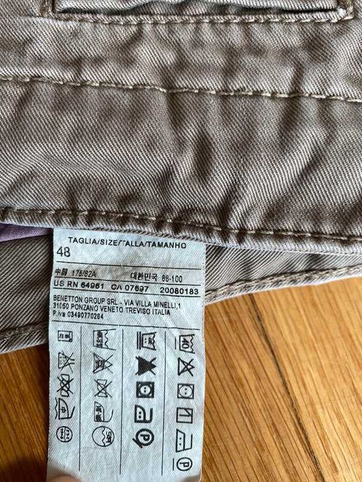 Calças chino bege Benetton (PT 48 | W38)