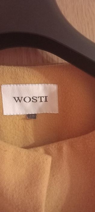 Płaszcz damski, żółty