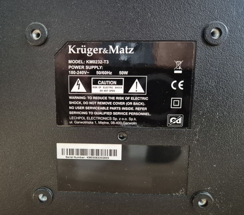 Telewizor Kruger&Matz KM0232-T3 32 cale