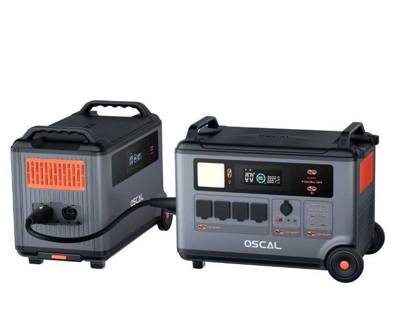 Estação Energia Solar Oscal 3600W/7200W MPPT 1600W 3600Wh BT e WI-FI