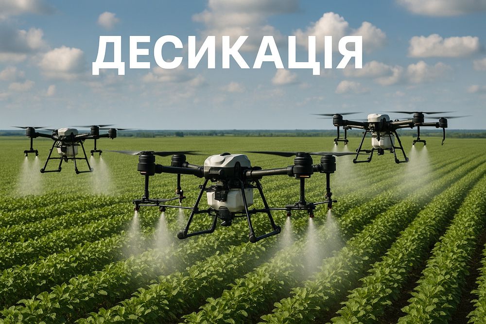 Десикація послуги агродрона оприскування полів