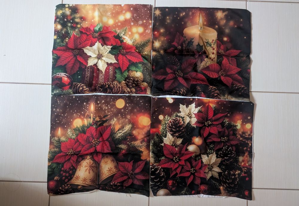 4x poszewka  poszewki dekoracyjne świąteczne 35x35