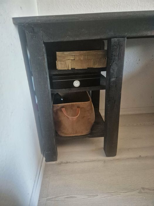 Biurko rustykalne ręcznie robione prawdziwe drewno