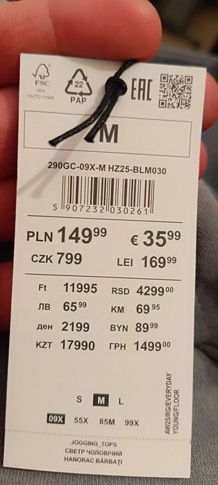 Jasnoszara bluza z kapturem