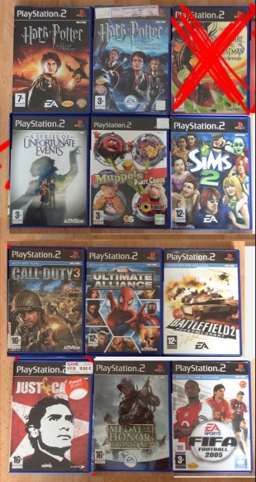 Jogos Playstation 2 e 3