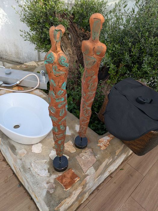 Estatuetas de cobre ornamentais