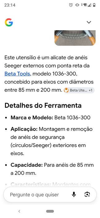 Alicate Freios Exterior Beta Novo